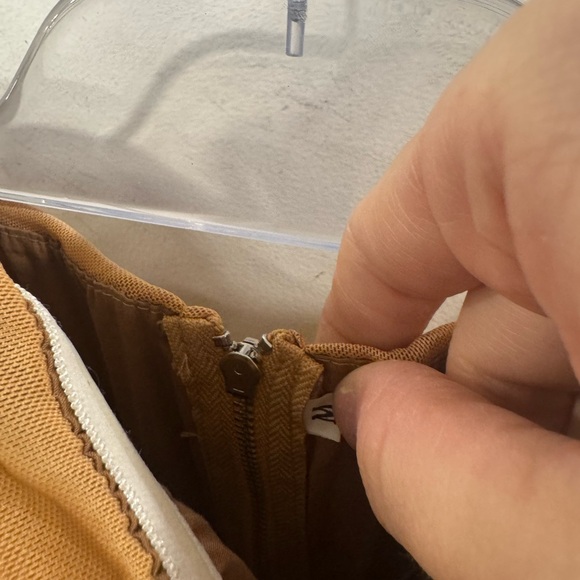 Tan Ruched Strapless Top - Picture 2 of 4